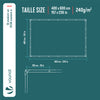 VOUNOT 4x6m Tarpaulin Heavy Duty 240 g/m² Waterproof Tarp Blue