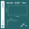 VOUNOT 4x8m Tarpaulin Heavy Duty 180 g/m² Waterproof Tarp White