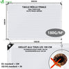 Protection tarpaulin in resistant and waterproof Polyethylene 180g/m² white 4x6m - VOUNOTUK