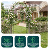 VOUNOT Metal Garden Arch for Climbing Plants, 140 x 37 x 240 cm, Black