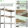 VOUNOT 5-Tier Heavy Duty Shelving Units, 2 Pack Garage Storage Racking LC:1250kg