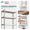 VOUNOT 1 Pack 5-Tier Heavy Duty Garage Shelving Unit, 875 kg, 180 x 90 x 40 cm