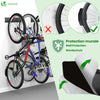VOUNOT Bike Wall Mounted Rack for 4 Bikes & 2 Helmets, Black