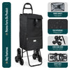 VOUNOT 6 Wheels Stair Climbing Shopping Trolley, with 35L Insulated Bag