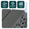 VOUNOT Decking Tiles Set of 22, Outdoor Deck Tiles, 30x30 cm, Anthracite
