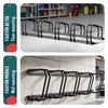 VOUNOT Bike Stand Bicycle Parking Rack for 5 Bikes, Black