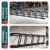VOUNOT Bike Stand Bicycle Parking Rack for 6 Bikes, Black