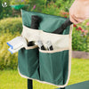 VOUNOT 2-in-1 Folding Garden Kneeler Bench with Handles & Tool Pouch