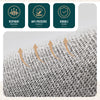 VOUNOT 3 Pack Bedding Storage Bags, Foldable Sheet Organisers, Grey