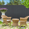 VOUNOT PVC Privacy Screening Fence 90 x 300 cm Reinforced Struts Grey - VOUNOTUK