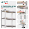 VOUNOT 1 Pack 5-Tier Heavy Duty Garage Shelving Unit, 875 kg, 150 x 70 x 30 cm