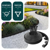 VOUNOT Flexible Lawn Garden Edging Border, with 80 Pegs, Black 40m