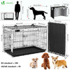 VOUNOT Dog Crate Portable Foldable Secure Pet Puppy Cage with Cover 36 Inches, L - VOUNOTUK