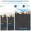 VOUNOT 1×10m Privacy Netting 230 g/m² Garden Screening Shading Net Anthracite