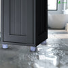 VOUNOT Tall Bathroom Cabinet with Adjustable Shelf 20x20x180cm Black
