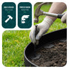VOUNOT Flexible Lawn Garden Edging Border, with 80 Pegs, Black 40m