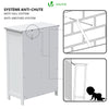 VOUNOT Bathroom Storage Cabinet Floor Freestanding Cupboard 55x30x82cm White - VOUNOTUK