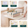 VOUNOT 6 Pack Bedding Storage Bags, Foldable Sheet Organisers, Beige