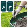VOUNOT Flexible Lawn Garden Edging Border, with 40 Pegs, Green 20m
