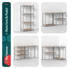VOUNOT 4-Tier Heavy Duty Garage Shelving Unit, 700 kg, 160 x 80 x 40 cm