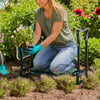 VOUNOT 2-in-1 Folding Garden Kneeler Bench with Handles & Tool Pouch