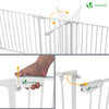VOUNOT 6 Panel Safety Barrier Fireplace Protection Metal Fire Guard Gate, White