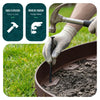 VOUNOT Flexible Lawn Garden Edging Border, with 80 Pegs, Brown 40m