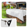 VOUNOT 3x4m Tarpaulin Heavy Duty 180 g/m² Waterproof Tarp White