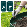 VOUNOT Plastic Garden Edging, Flexible Lawn Edging with Pegs, Green 10m