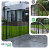 VOUNOT® 25 Pack Metal Garden Fence, 61 x 33 cm Decorative Edging, Black