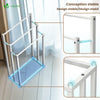 VOUNOT Freestanding Towel Rail 3-Tier Metal Towel Stand, White