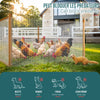 VOUNOT Galvanised Wire Mesh Roll 0.5x25m 25mm Garden Fencing