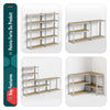 VOUNOT 1 Pack 5-Tier Heavy Duty Garage Shelving Unit, 875 kg, 180 x 90 x 40 cm