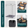 VOUNOT 60 kg Pellet Storage Bin with Wheels & Level Windows, Black