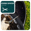 VOUNOT Flexible Lawn Garden Edging Border, with 40 Pegs, Anthracite 20m