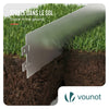 VOUNOT 25M Galvanised Steel Lawn Edging, Metal Garden Border 100x13cm 25pcs