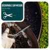 VOUNOT Flexible Lawn Garden Edging Border, with 80 Pegs, Brown 40m