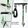 VOUNOT Weed Puller Tool Long Handle Manual Weed Puller Root Remover 1m Green