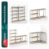 VOUNOT 1 Pack 5-Tier Heavy Duty Garage Shelving Unit, 875 kg, 150 x 70 x 30 cm