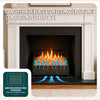 VOUNOT Wood Pellet Burner Basket, 30 x 25.7 x 17 cm, Metal, Black