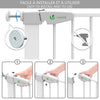 VOUNOT Stair Gates, Pressure Fit Safety Gate, White 75-96 cm