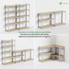 VOUNOT 5-Tier Heavy Duty Shelving Units, 2 Pack Garage Storage Racking LC:875kg