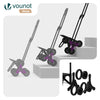 VOUNOT 6 Wheels Stair Climbing Shopping Trolley, 32L Navy Blue