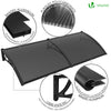 VOUNOT 200x80cm Front Door Canopy Porch Outdoor Awning, Patio Rain Shelter, Anthracite
