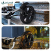 VOUNOT Folding Shopping Trolley with Cool Bag, 2 Mudguard wheels 57L Navy Blue