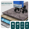 VOUNOT 6 Wheels Stair Climbing Shopping Trolley, 32L Blue