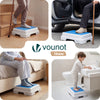 VOUNOT Anti-Slip Half Step, 43x33x11 cm, 180kg, Indoor & Outdoor, Blue