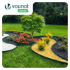 VOUNOT Flexible Lawn Garden Edging Border, with 40 Pegs, Green 20m