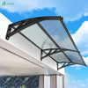VOUNOT 200x80cm Front Door Canopy Porch Outdoor Awning, Patio Rain Shelter, Anthracite