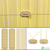 VOUNOT PVC Privacy Screening Fence 80 x 300 cm Reinforced Struts Bamboo - VOUNOTUK